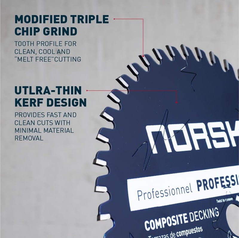 Norske منشار شفرة نرويجي أدوات NCSBP228 10 بوصة x 64T لتزيين المركب (تريكس) وتزيين الخيزران مع ثقب 5/8 بوصة من الفولاذ الياباني - Image 2